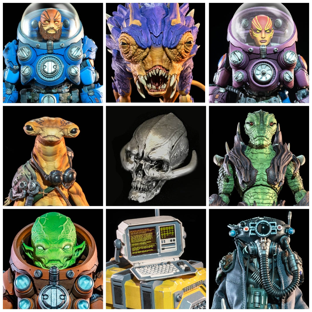 Cosmic Legions OxKrewe Book one Thraxxus All in Bon us Actionfiguren