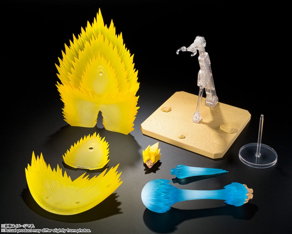 Dragon Ball Z S.H. Figuarts Zubehör-Set Super Saiyan Son Goku's Teleport Kamehameha