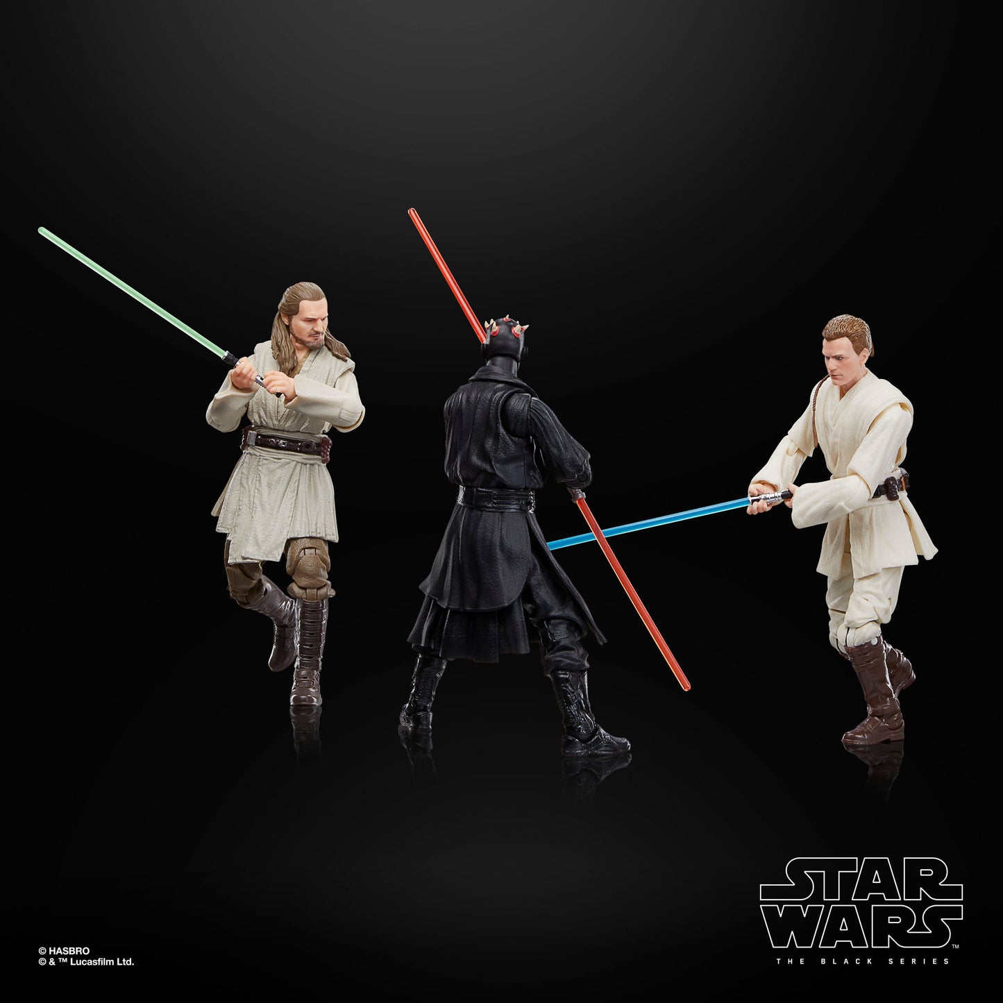 Star Wars Black Series Qui-Gon Jinn, Obi Wan, Darth Maul