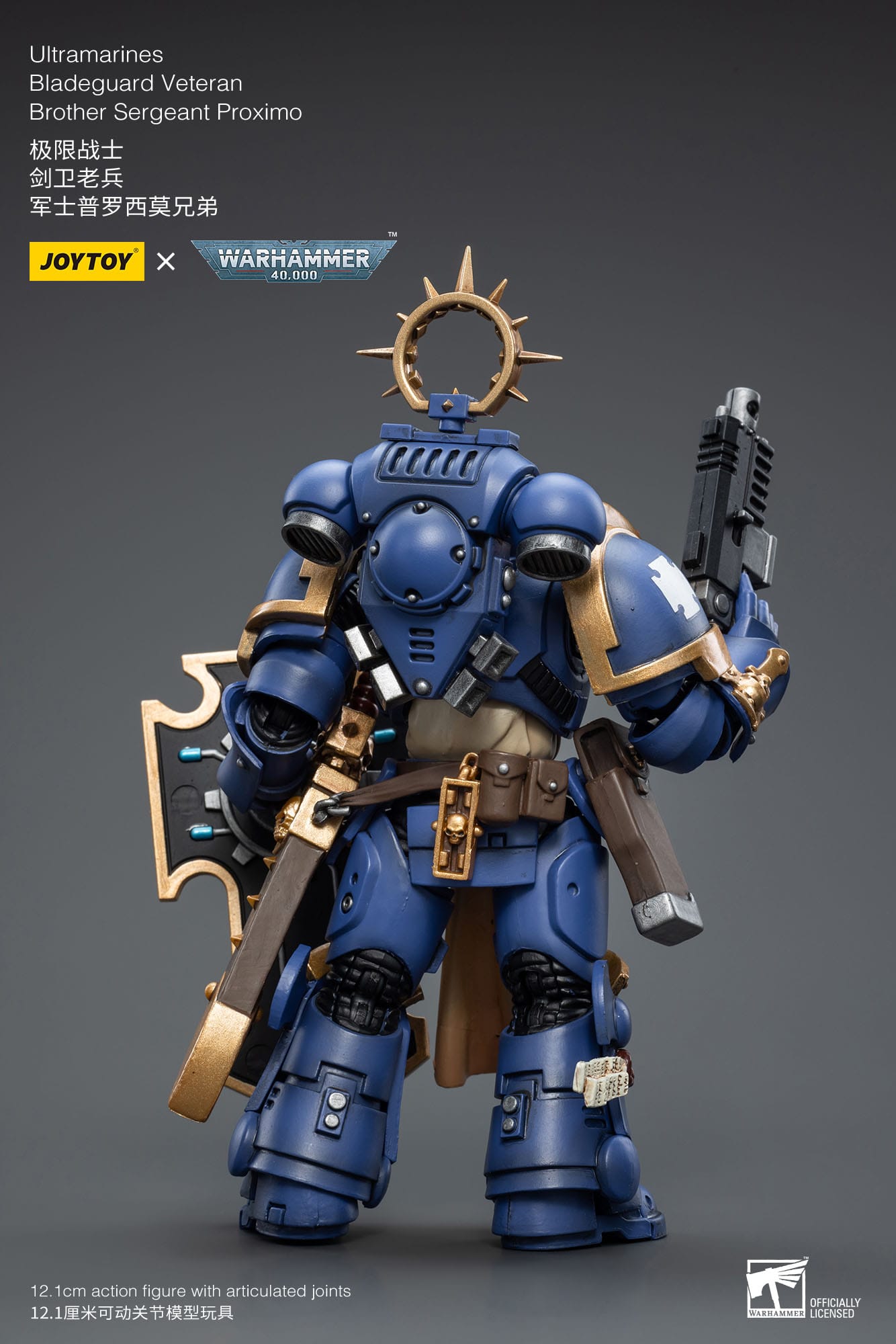 Warhammer JoyToy 6973130372337 Ultramarines Bladeguard Veteran Brother Sergeant Proximo Actionfigur