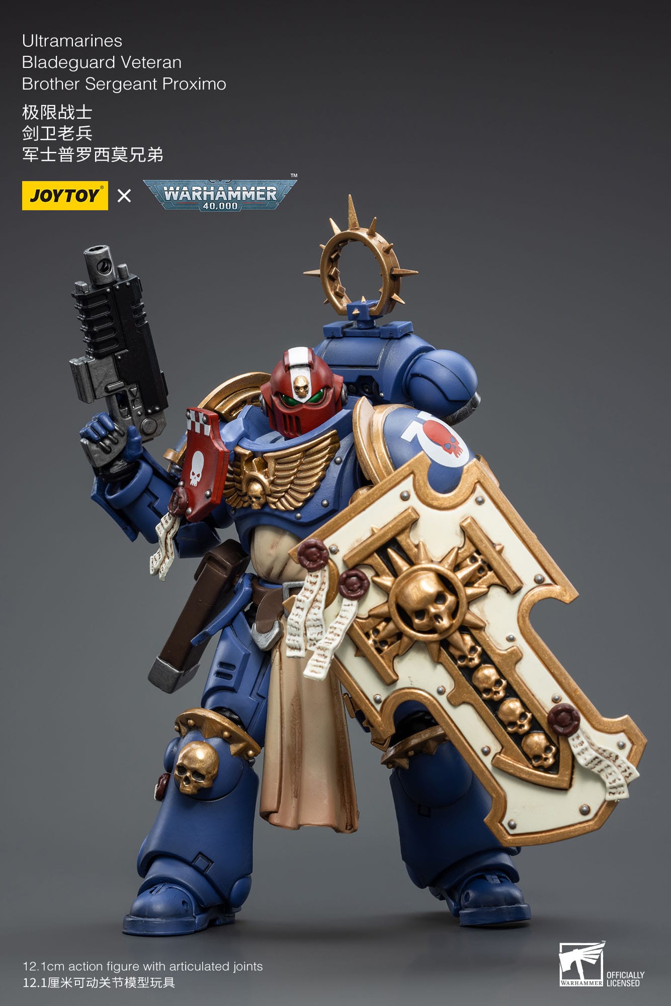 Warhammer JoyToy 6973130372337 Ultramarines Bladeguard Veteran Brother Sergeant Proximo Actionfigur