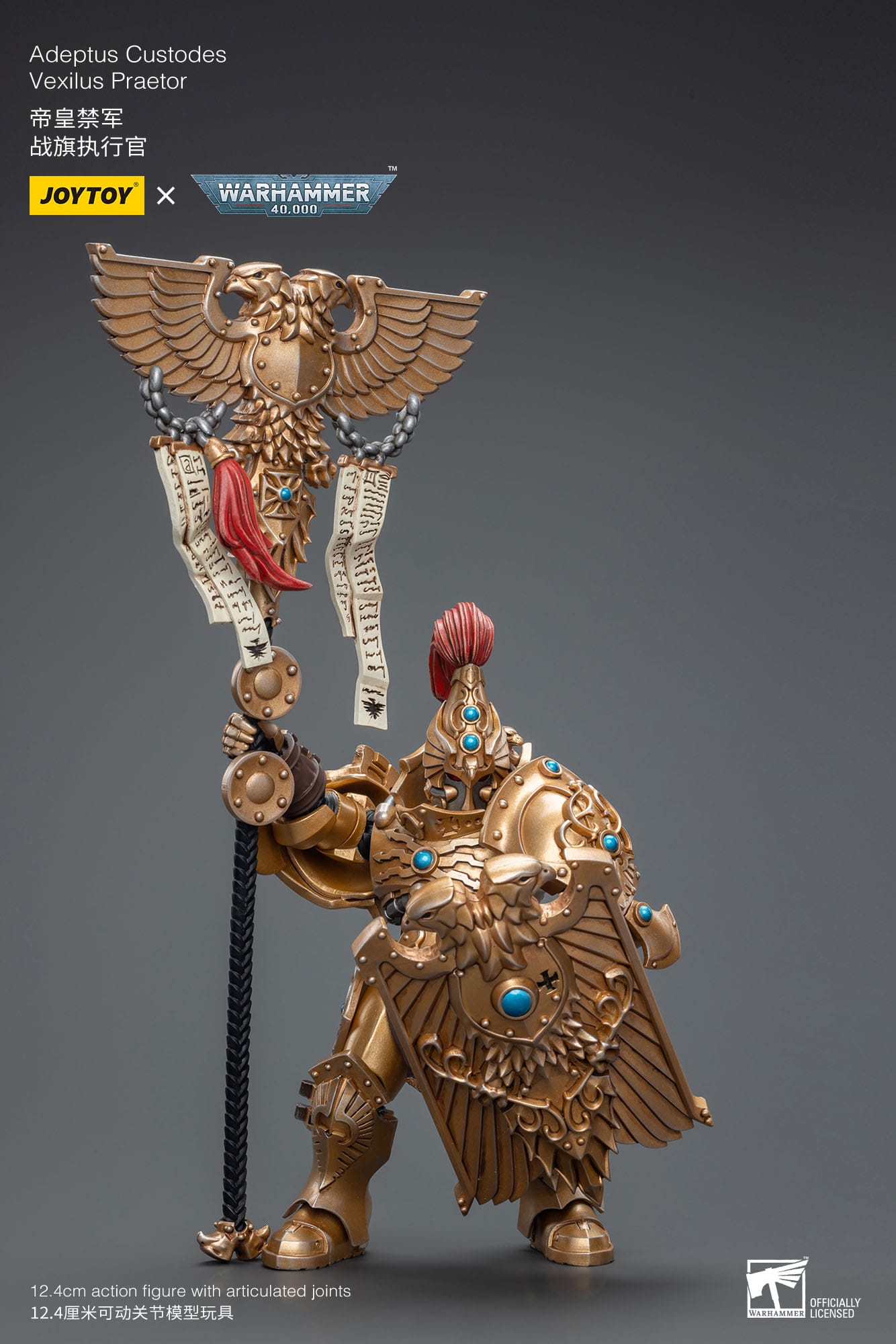 Warhammer JoyToy 6973130377820 Adeptus Custodes Vexilus Praetor Actionfigur