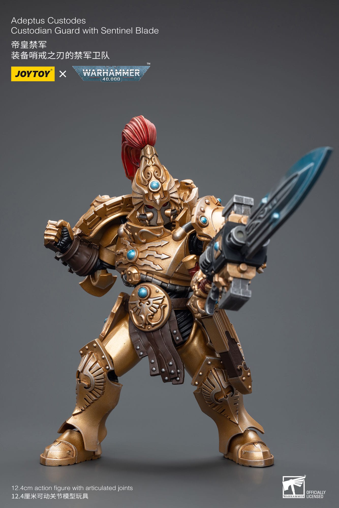 Warhammer JoyToy 6973130377837 Adeptus Custodes Custodian Guard with Sentinel Blade Actionfigur