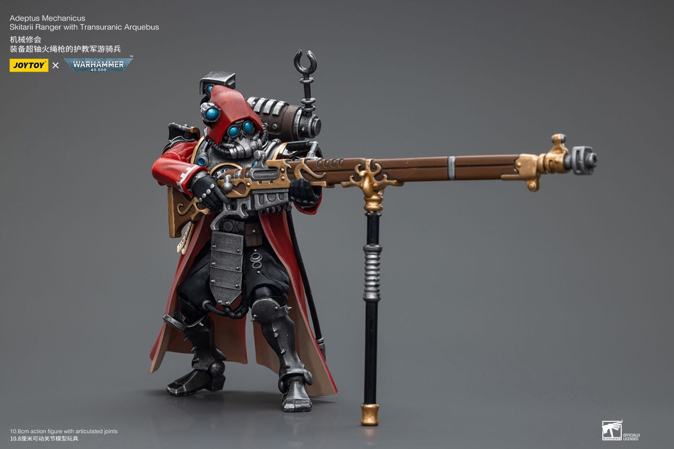 Warhammer JoyToy 6973130377851 Adeptus Mechanicus Skitarii Ranger with Transuranic Arquebus Actionfigur