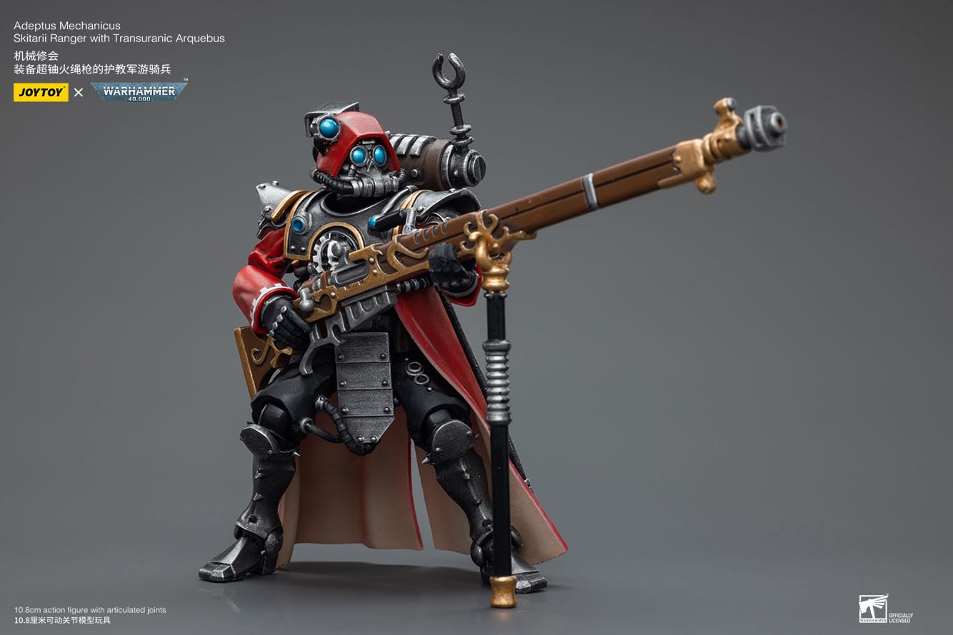Warhammer JoyToy 6973130377851 Adeptus Mechanicus Skitarii Ranger with Transuranic Arquebus Actionfigur