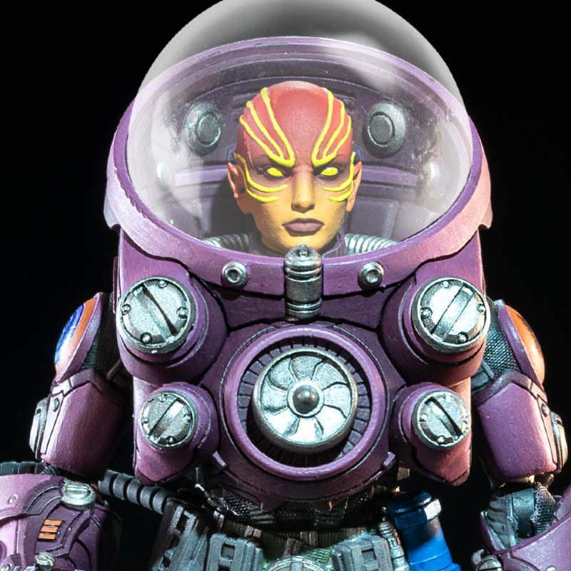 Cosmic Legions Oxkrewe Book one Thraxxon Uularia Speer Actionfigur