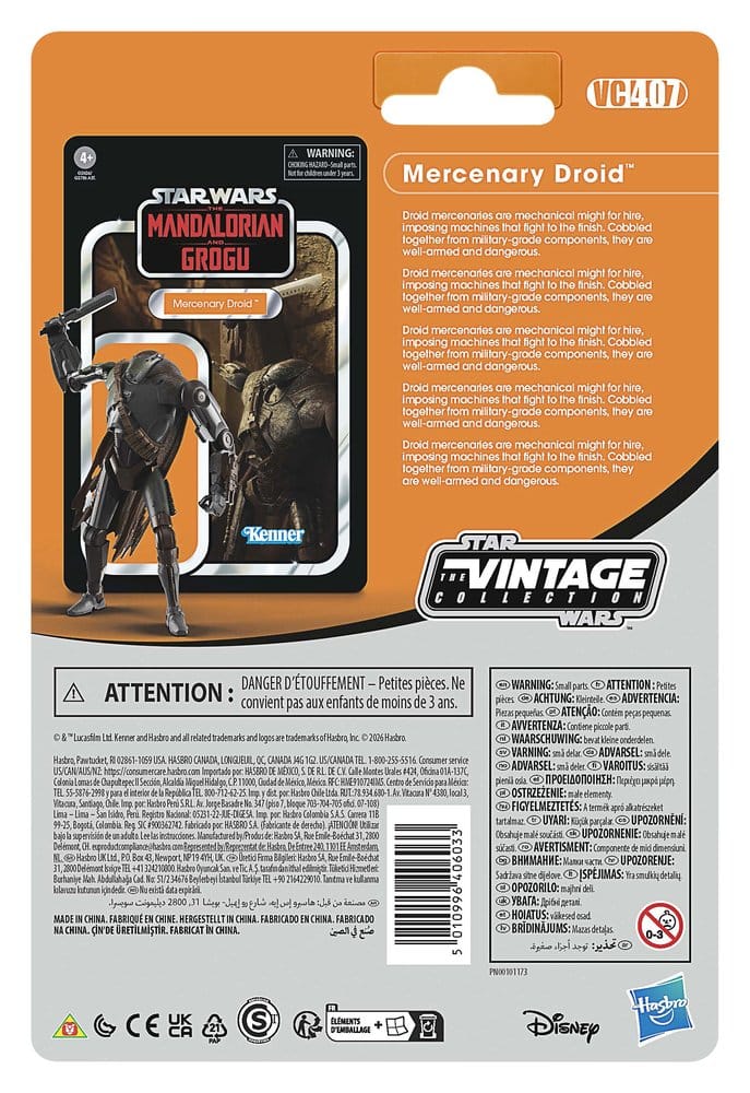 Hasbro Star Wars The Vintage Collection, Star Wars - The Mandalorian and Grogu, Mercenary Droid, Actionfigur, EAN 5010996406033, Figurenlager