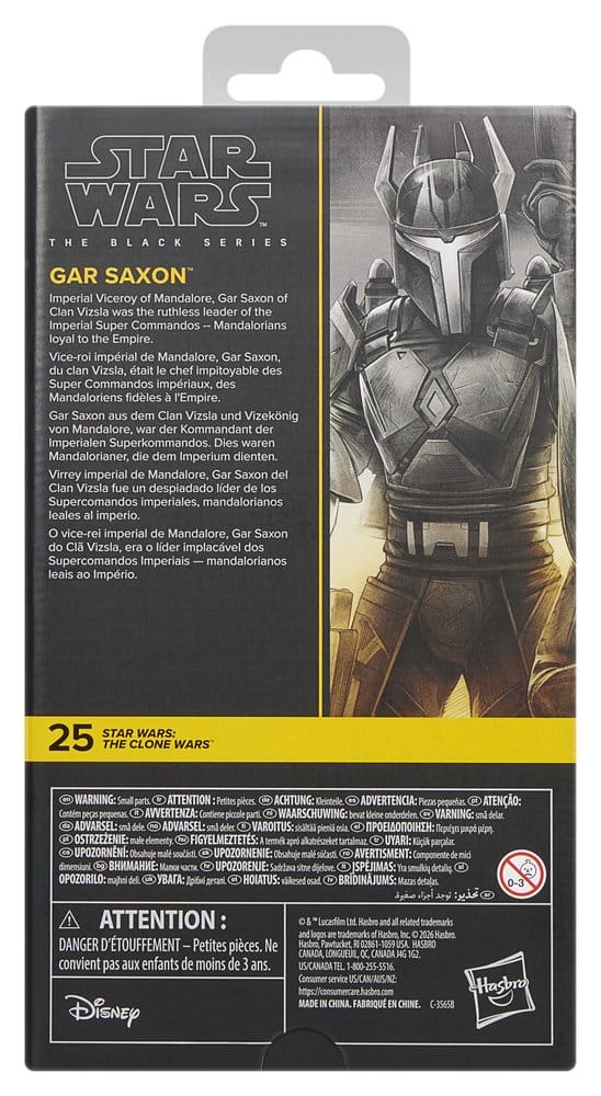 Hasbro Star Wars Black Series, Star Wars - The Clone Wars, Gar Saxon, Actionfigur, 15cm, EAN 5010996421098, Figurenlager