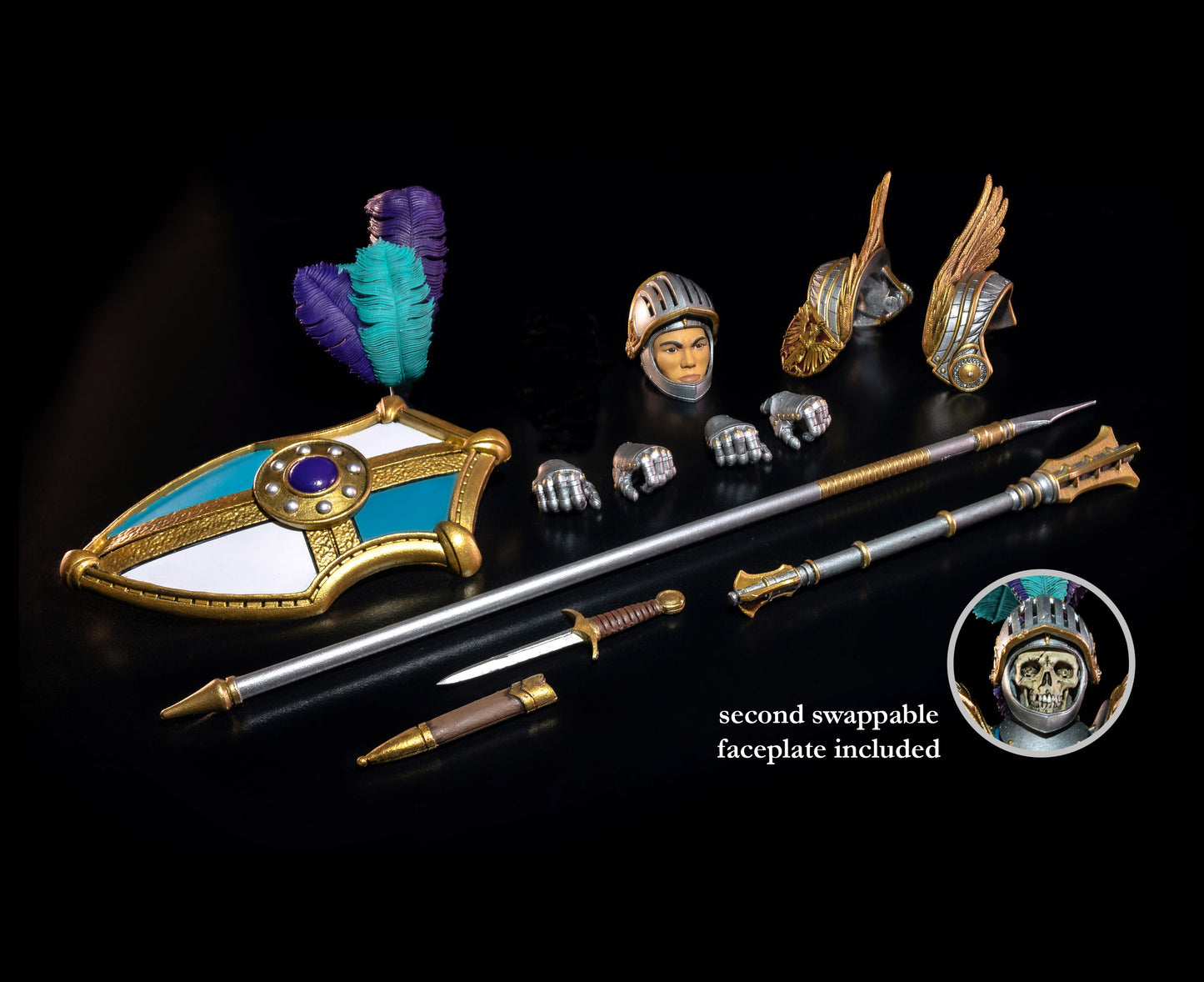 Mythic Legions Necronominus wave Sir Aldaric Actionfigur Figurenlager