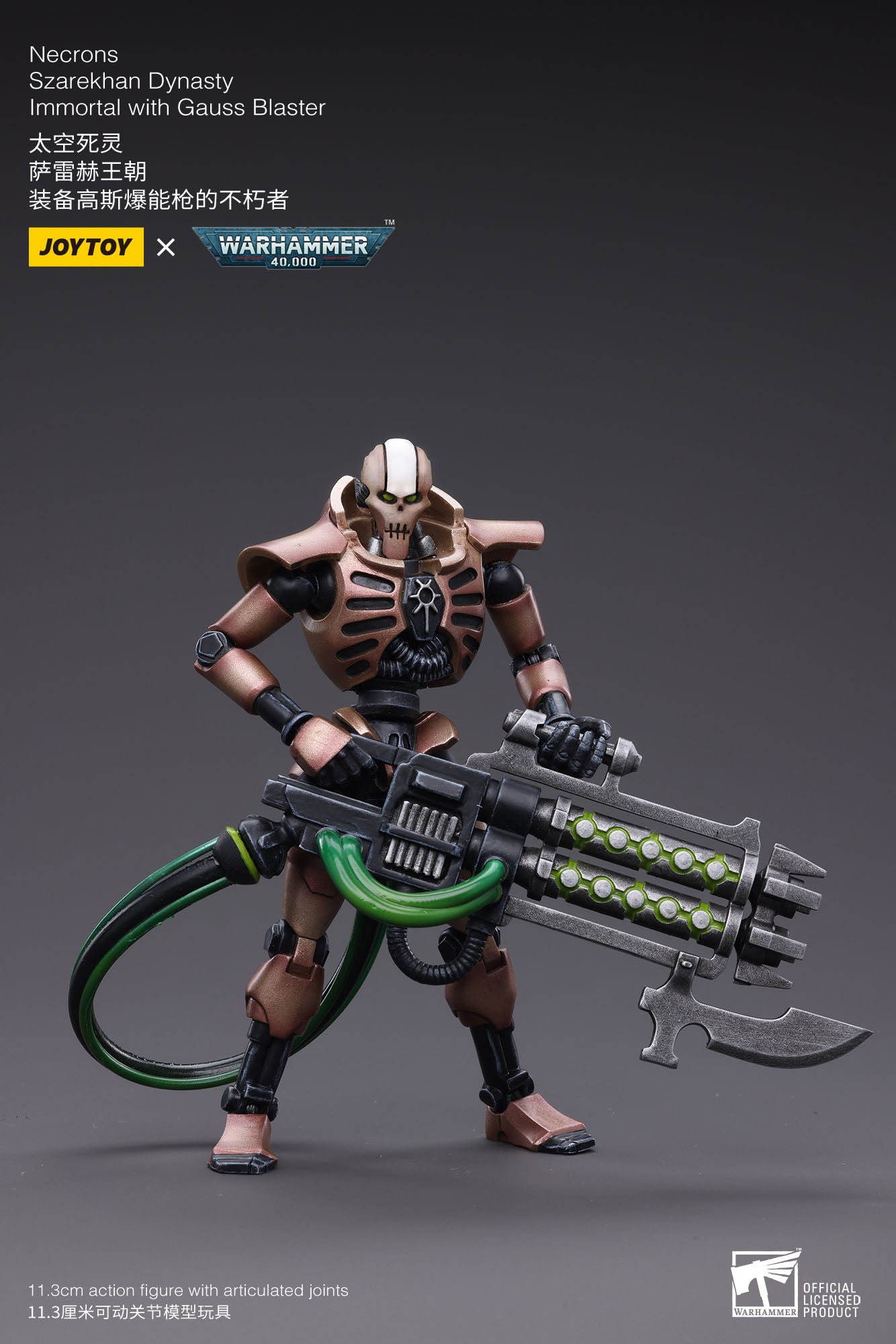 Warhammer 2er-Pack Necrons Szarekhan Dynasty Immortal with Gauss Blaster