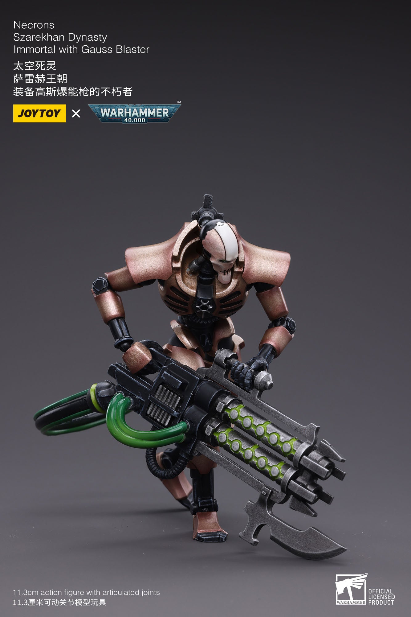 Warhammer 2er-Pack Necrons Szarekhan Dynasty Immortal with Gauss Blaster