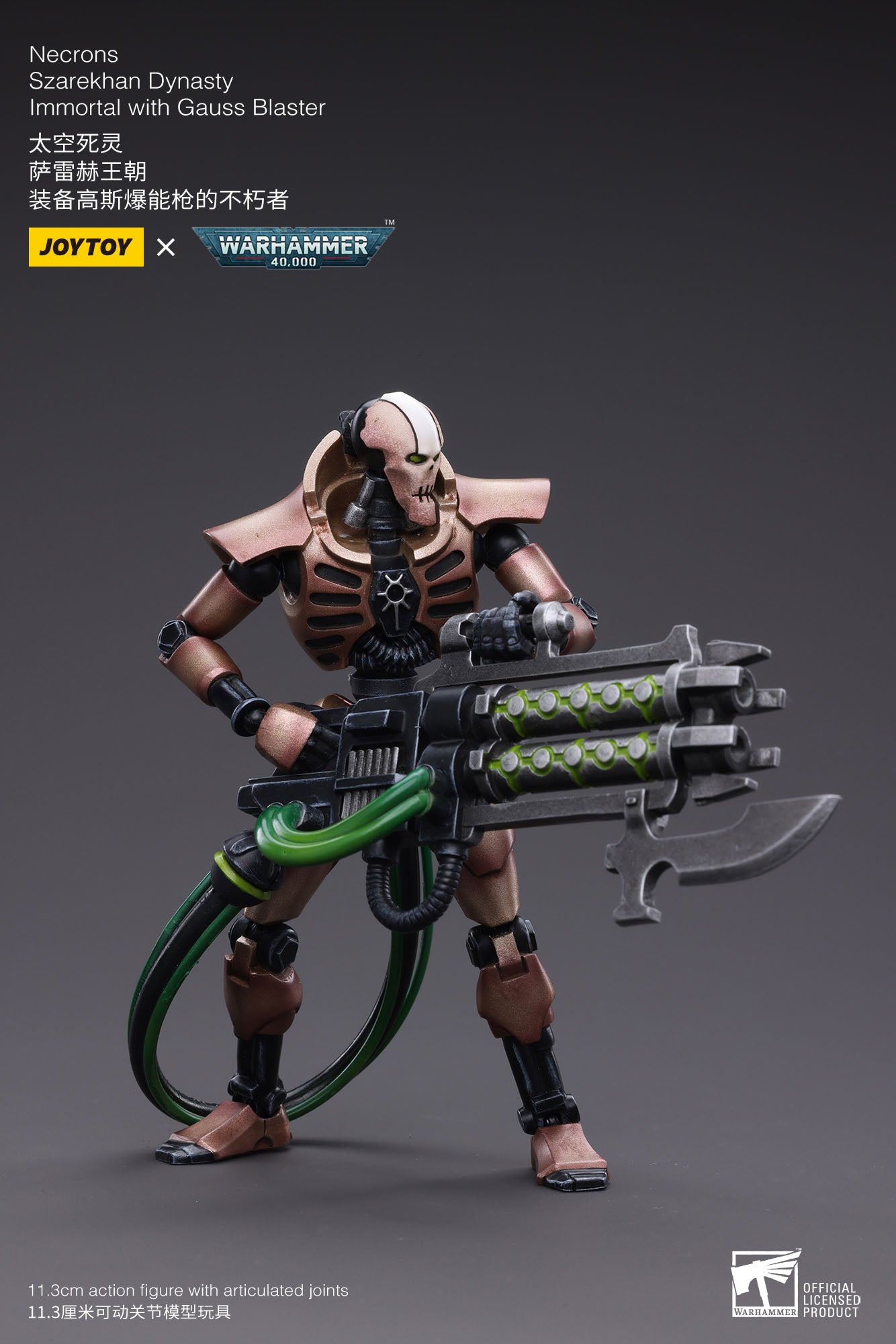 Warhammer 2er-Pack Necrons Szarekhan Dynasty Immortal with Gauss Blaster