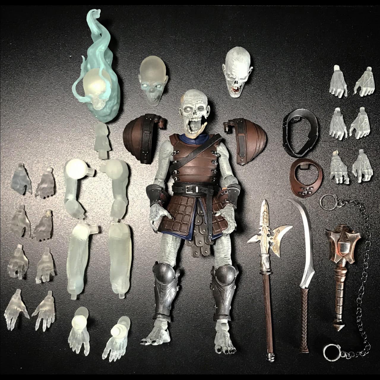 Mythic Legions Necronominus wave Undead builder pack actionfigur Figurenlager