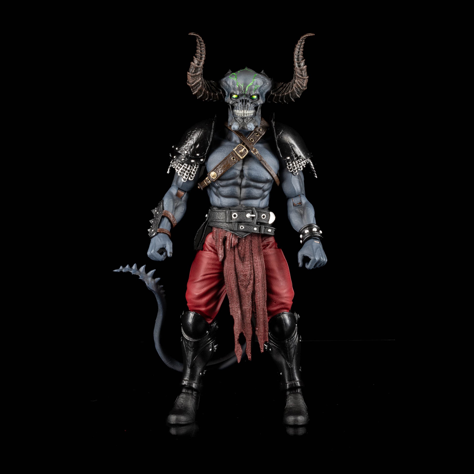 Mythic Legions - Armory Gladiators - Grey Demon, Four Horsemen Studios, Actionfigur, grauer Dämon, Figurenlager, Legions World