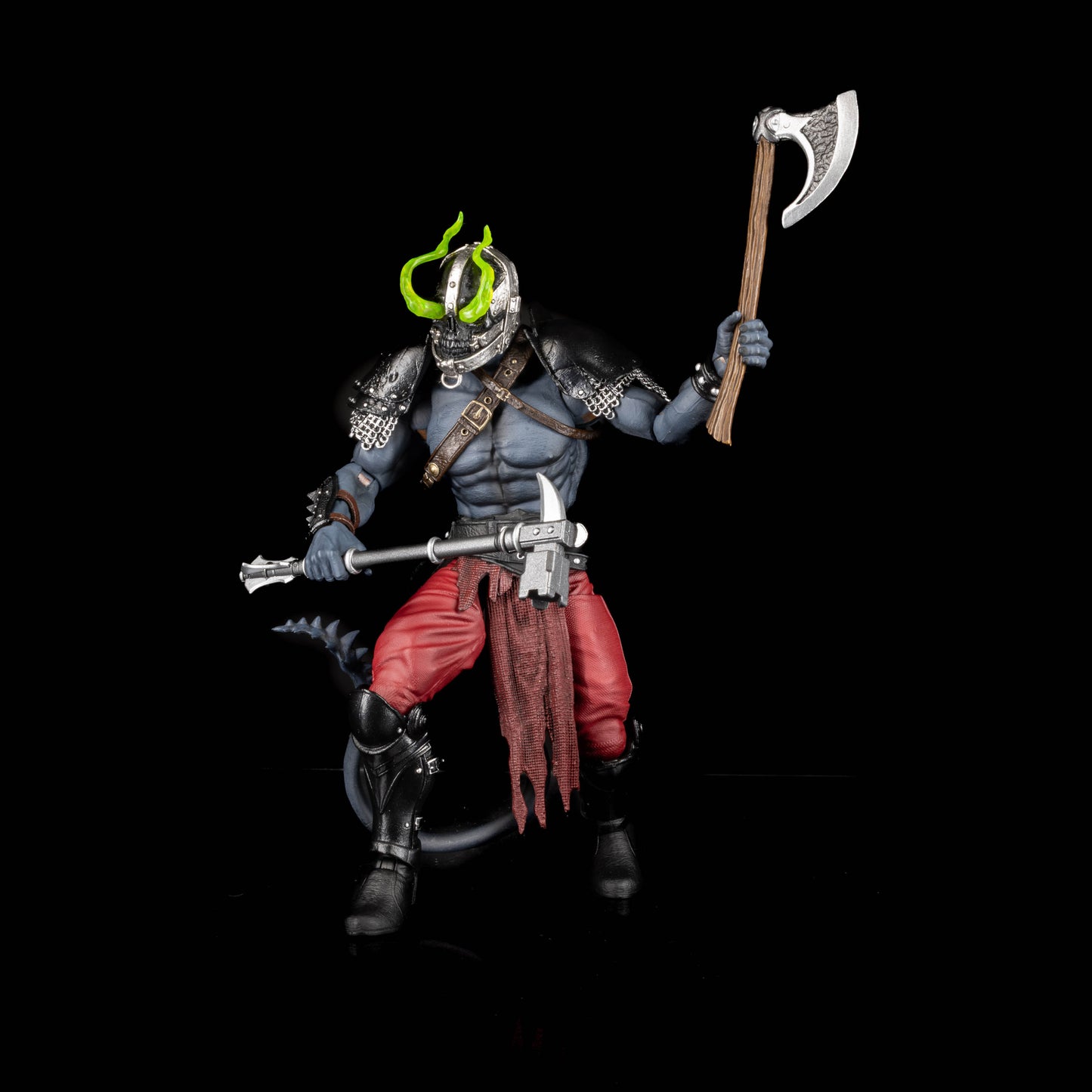 Mythic Legions - Armory Gladiators - Grey Demon, Four Horsemen Studios, Actionfigur, grauer Dämon, Figurenlager, Legions World