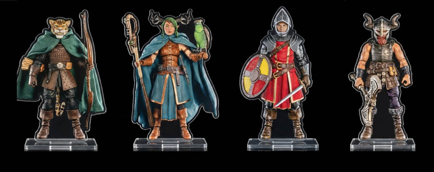 Mythic Legions - RPG - The Roleplaying Game - Four Horsemen Studios - Standees Heroic Set B