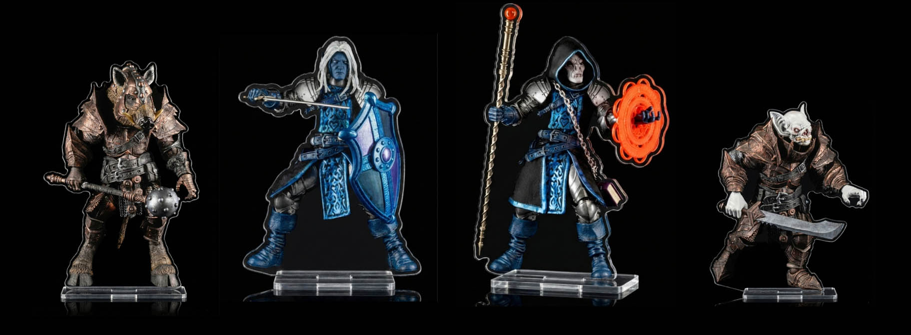 Mythic Legions - RPG - The Roleplaying Game - Four Horsemen Studios - Standees Villainous Set B