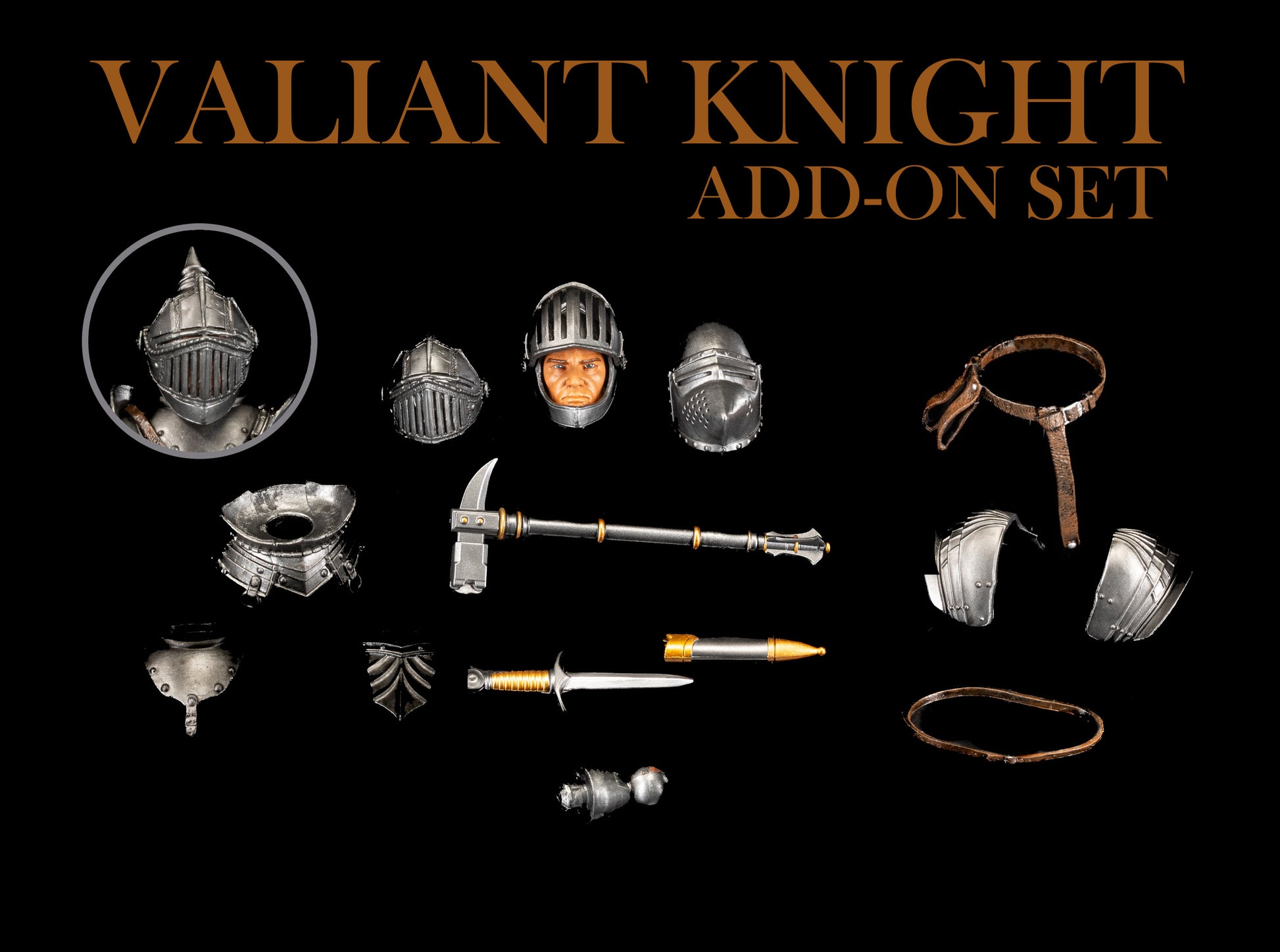 Mythic Legions - Reinforcements 3, Valiant Knight Add-On Set,  Actionfigur Zubehör, Four Horsemen Studios, Legions World - Figurenlager