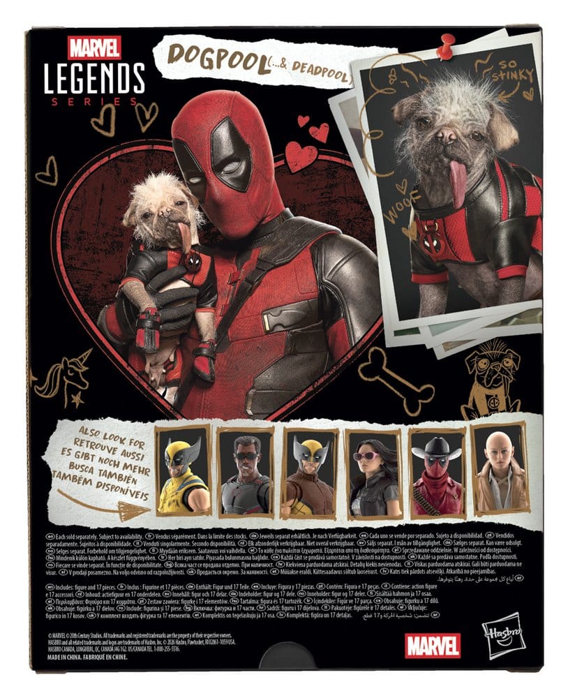 Deadpool & Wolverine Marvel Legends Actionfigur Dogpool & Deadpool 15 cm, Hasbro, EAN: 5010996357526