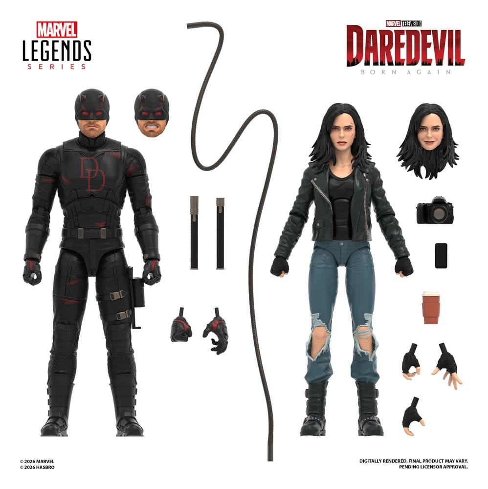 Hasbro Marvel Legends, Daredevil & Jessica Jones, Actionfigur, EAN 5010996449368, Figurenlager