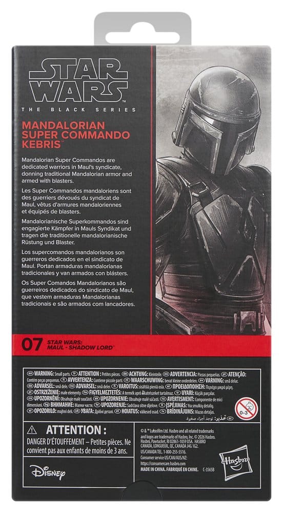 Hasbro Star Wars Black Series, Star Wars - Shadow Lord: Maul, Mandalorian Super Commando Kebris, Actionfigur, 15cm, EAN 5010996421104, Figurenlager
