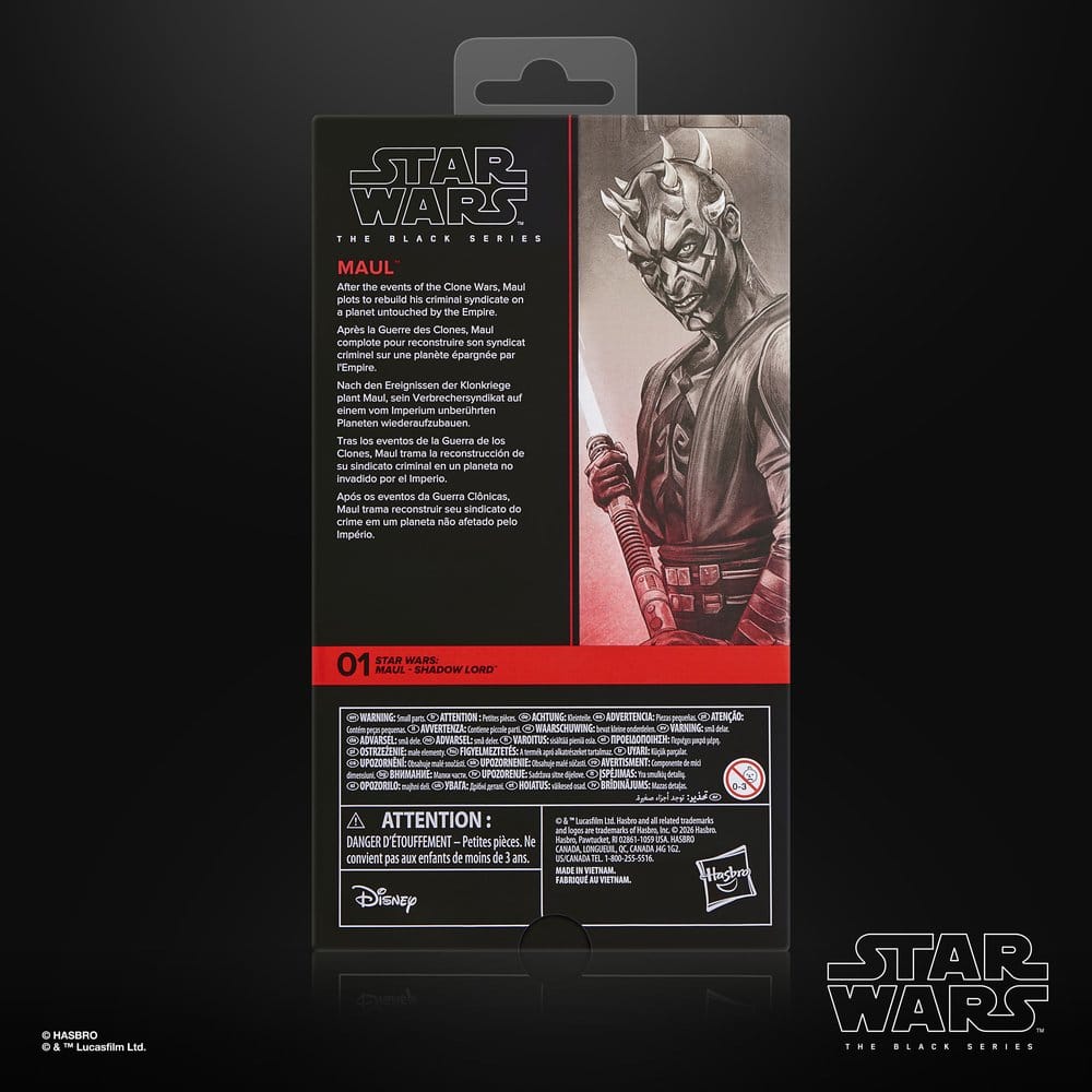 Hasbro,Star Wars, The Black Series, Actionfigur, 15cm,  Maul: Shadow Lord - Maul, EAN: 5010996377975