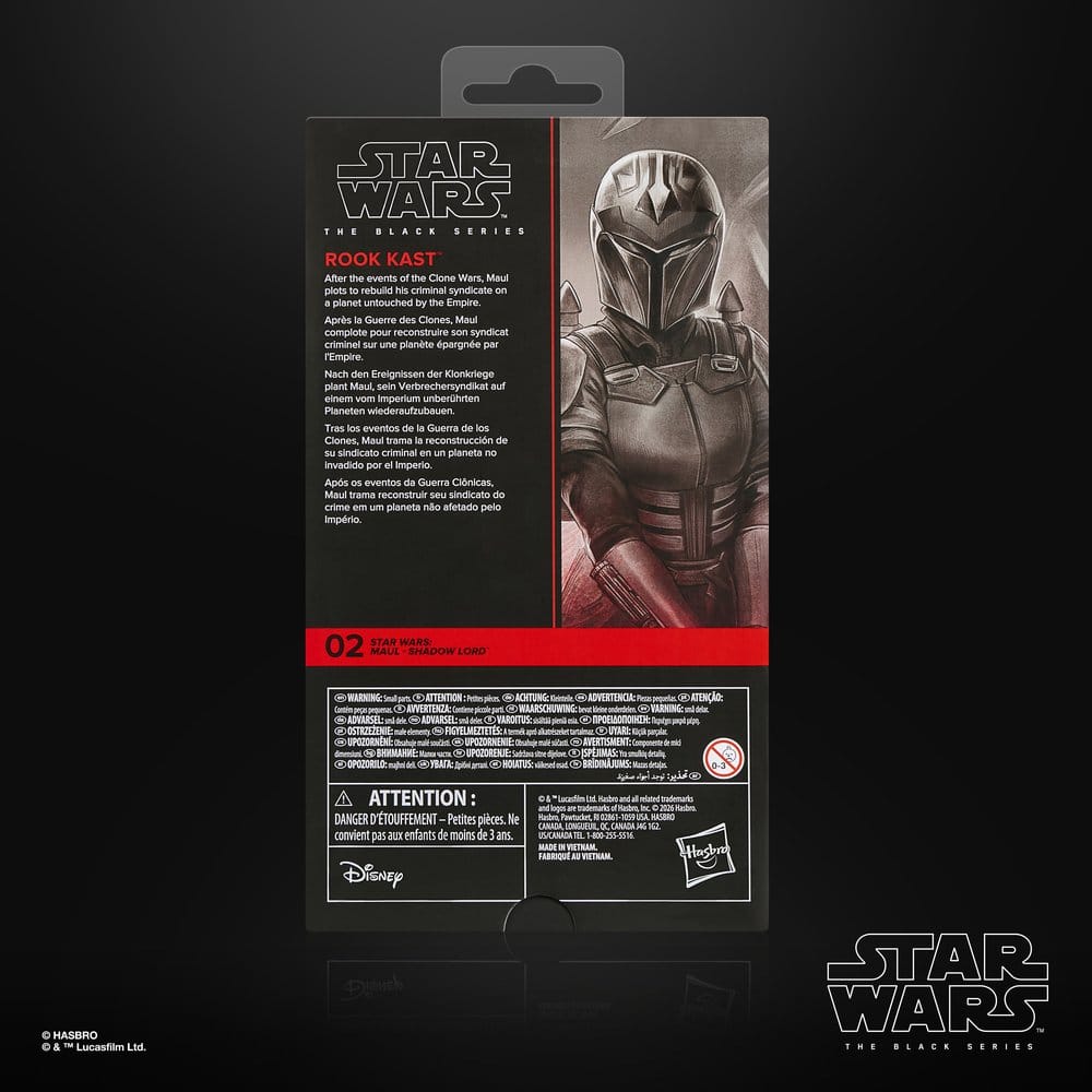 Hasbro, Star Wars, The Black Series, Actionfigur, 15cm,  Maul: The Shadow Lord - Rook Kast, EAN: 5010996377982