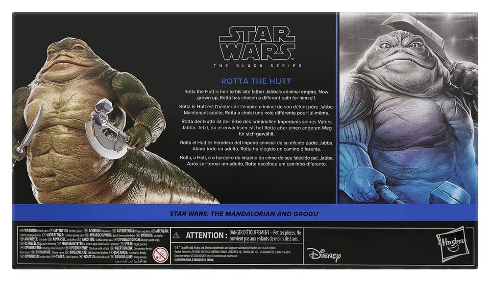 Hasbro Star Wars Black Series, Star Wars - The Mandalorian and Grogu, Rotta the Hutt, Actionfigur, EAN 5010996409041, Figurenlager
