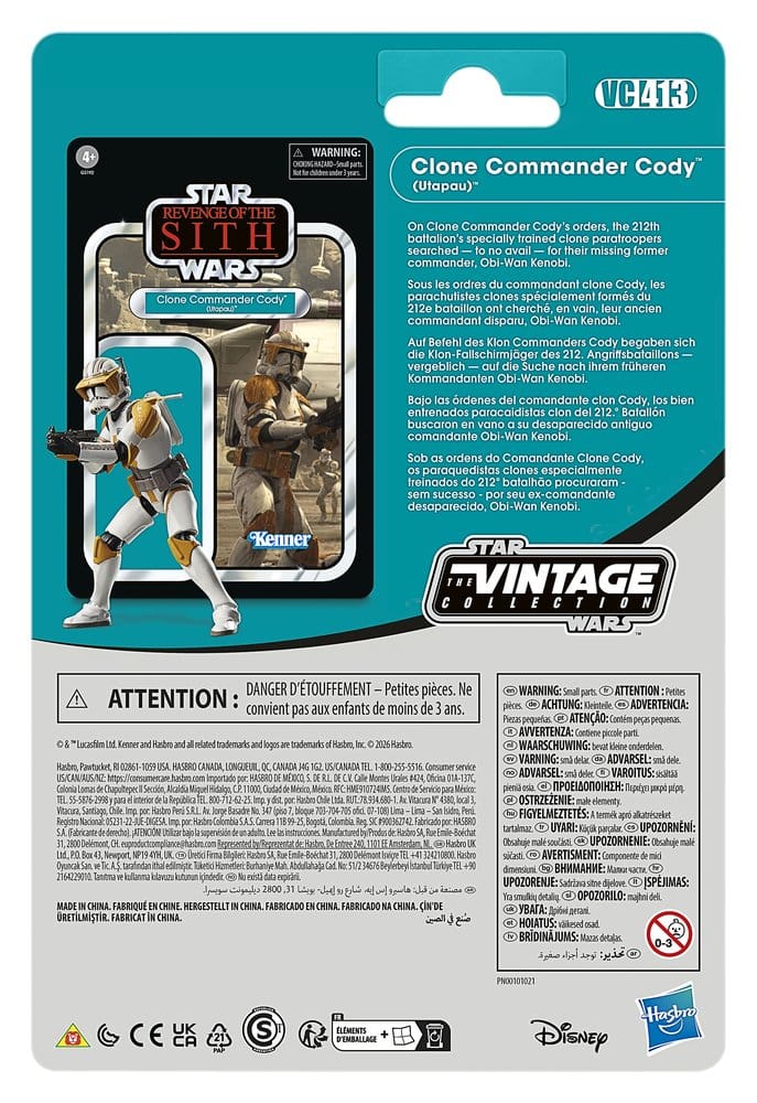 Hasbro Star Wars The Vintage Collection, Star Wars - Episode III, Anakin Skywalker & Commander Cody, Actionfigur, EAN 5010996417503, Figurenlager