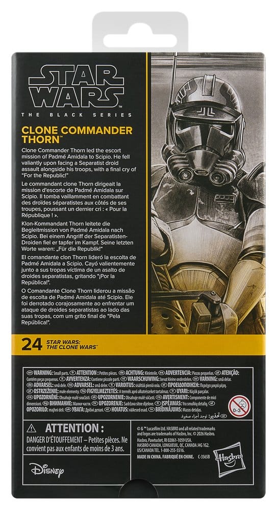 Hasbro Star Wars Black Series, Star Wars - The Clone Wars, Clone Commander Thorn, Actionfigur, 15cm, EAN 5010996407696, Figurenlager