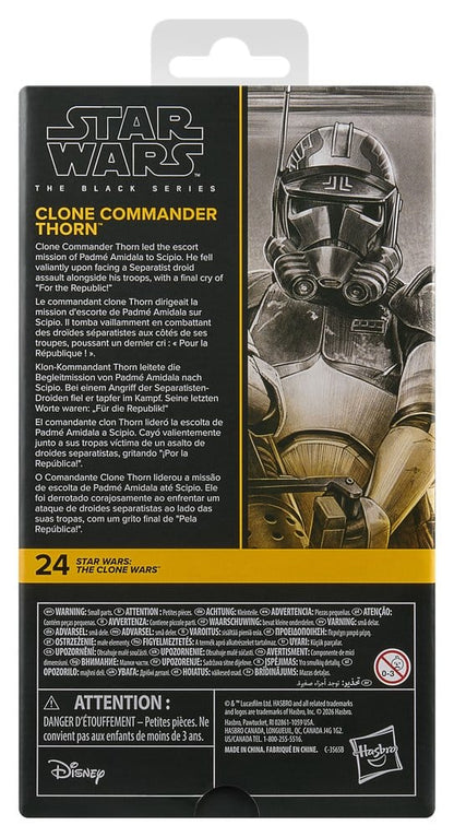 Hasbro Star Wars Black Series, Star Wars - The Clone Wars, Clone Commander Thorn, Actionfigur, 15cm, EAN 5010996407696, Figurenlager