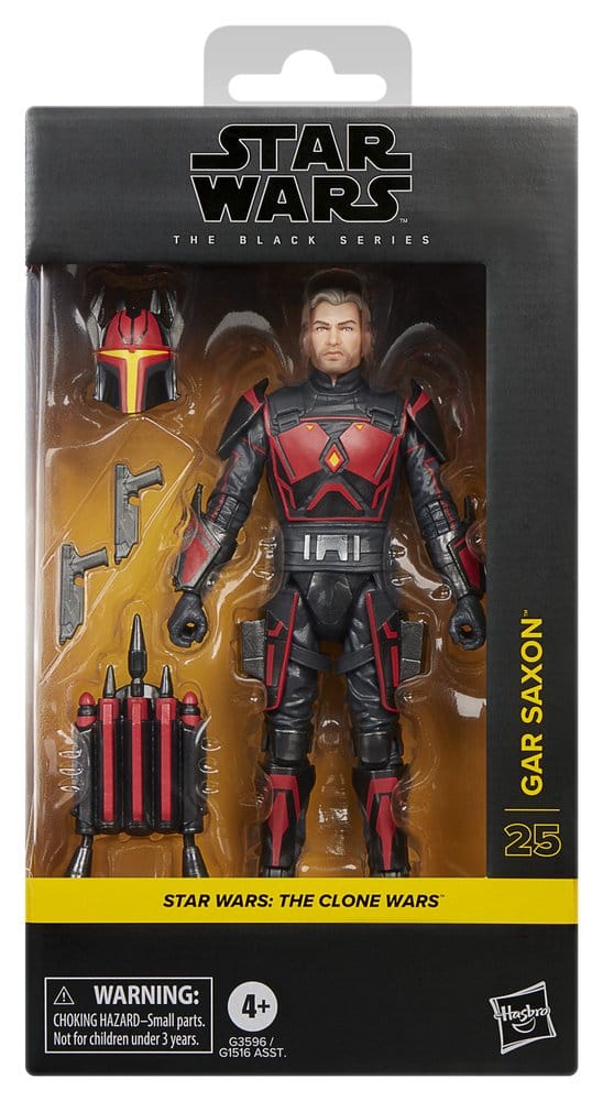 Hasbro Star Wars Black Series, Star Wars - The Clone Wars, Gar Saxon, Actionfigur, 15cm, EAN 5010996421098, Figurenlager