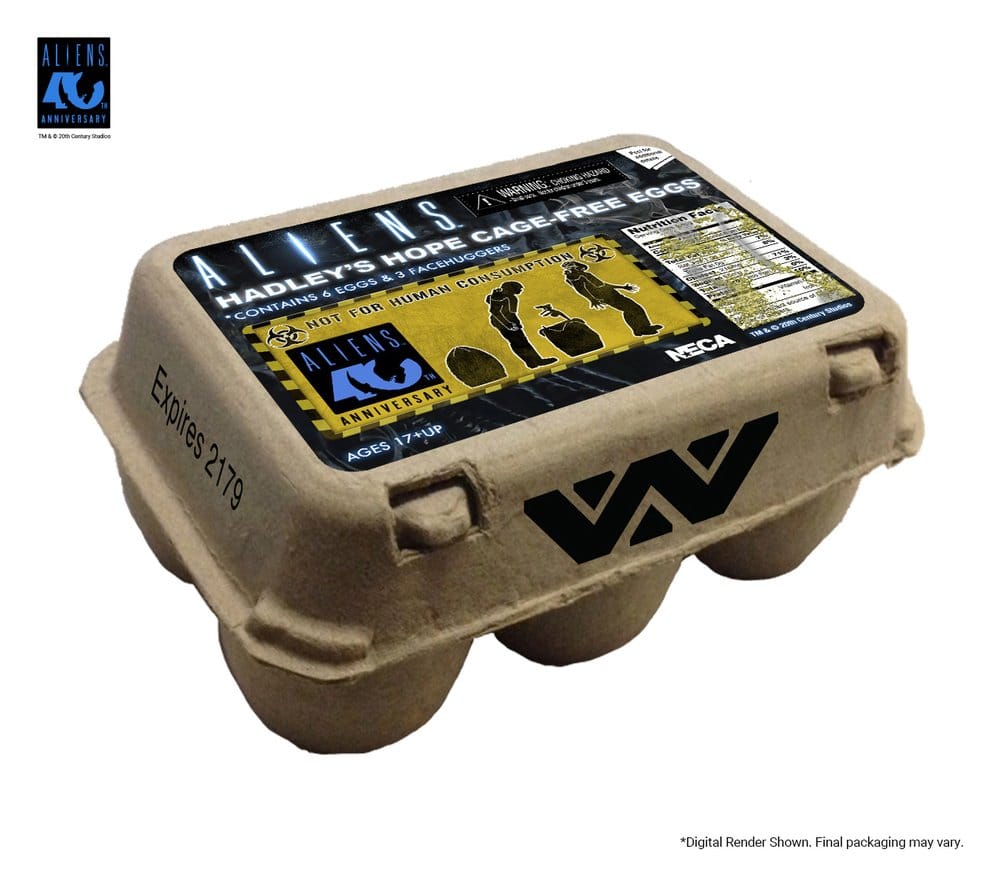 Aliens 6er-Pack Carton of Alien Eggs (40th Anniversary), NECA, EAN: 634482517987
