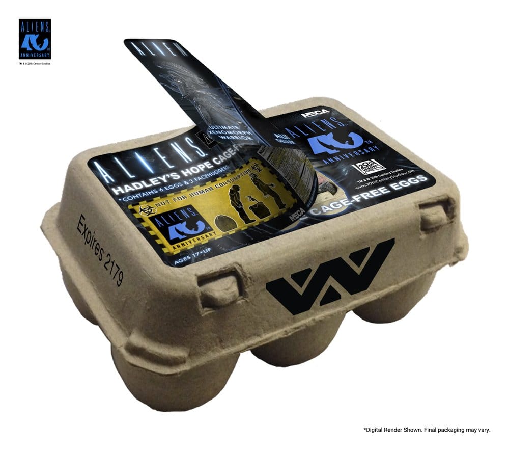 Aliens 6er-Pack Carton of Alien Eggs (40th Anniversary), NECA, EAN: 634482517987